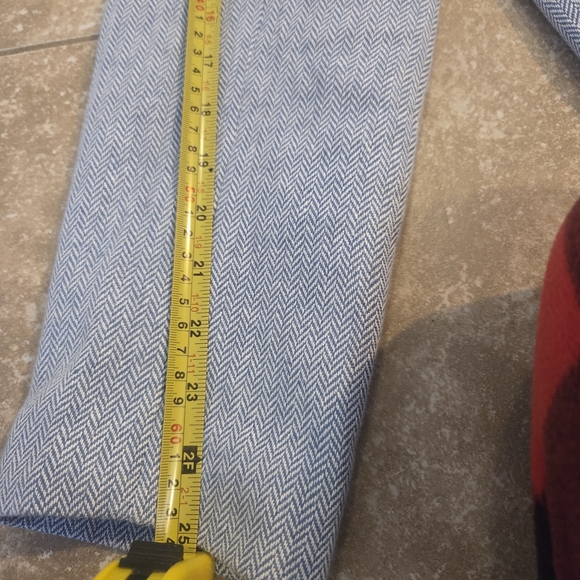 J. Crew Womens Re-Imagined Blue Herringbone Preppy Linen-Cotton Blazer Sz 16 - Picture 11 of 11